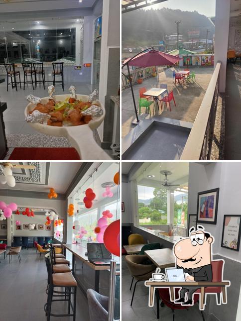 The interior of Manoramaa's Cafe n Lounge