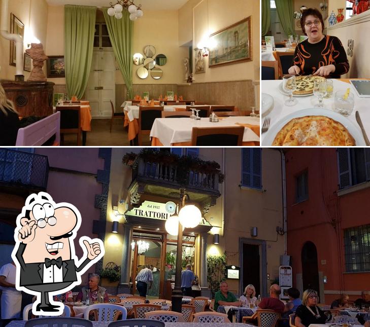 Siediti a un tavolo di Trattoria dell'Orologio