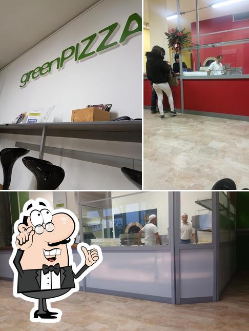 Gli interni di Green Pizza