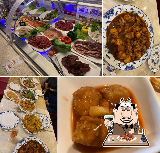Meat meals are served at Johnny's Gourmet China Restaurant
