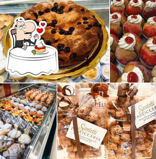 Pasticceria Santetti offre un'ampia gamma di dessert