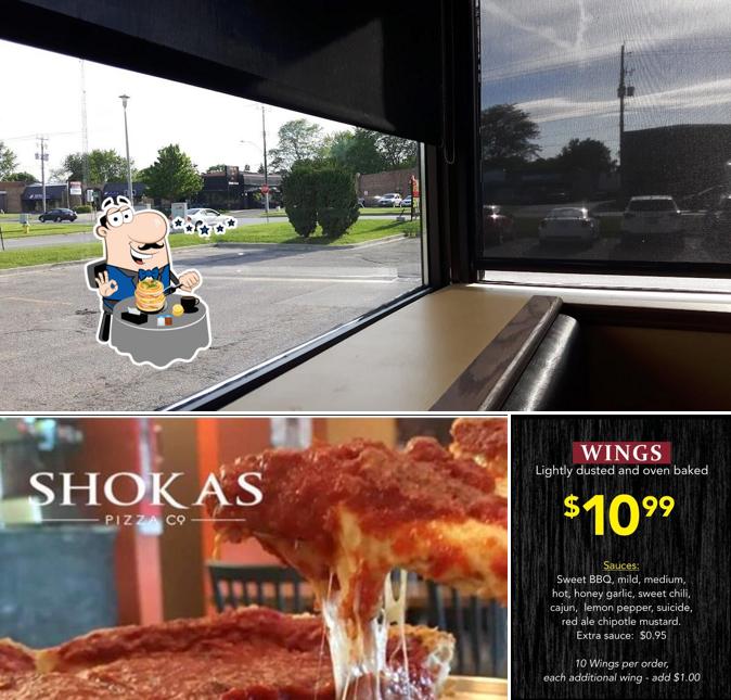 Comida en Shokas Pizza Co