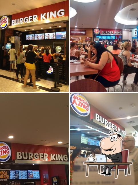 O interior do Burger King