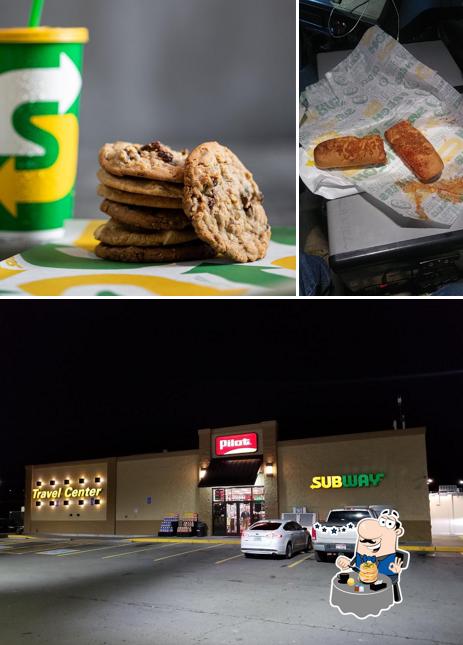 The picture of Subway’s food and exterior