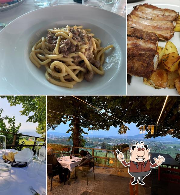 Cibo al Trattoria alla Cima
