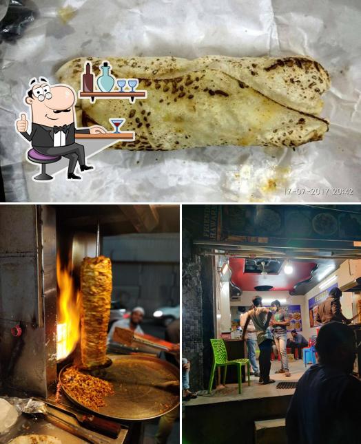 The photo of Friends Shawarma’s interior and food