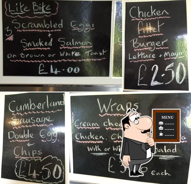 Check out the daily specials on the blackboard