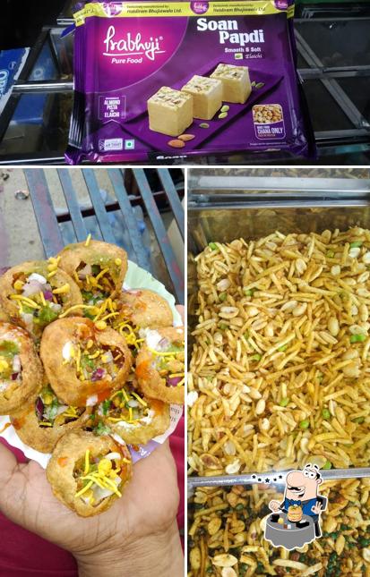 Food at Gokul chat House and namkeen