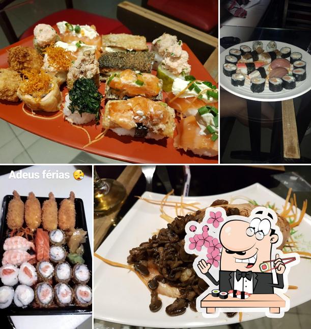 Escolha diversas opções de sushi