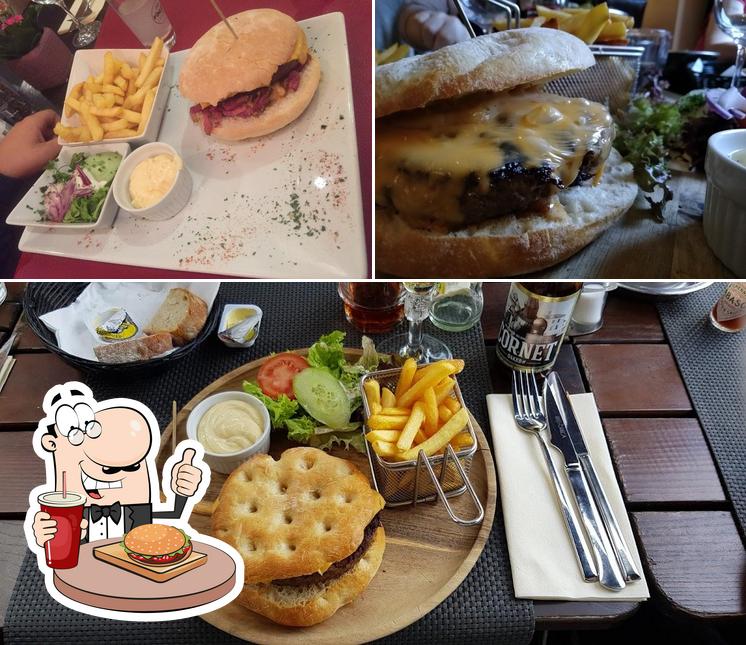 Essayez un hamburger à Restaurant Le Griffon