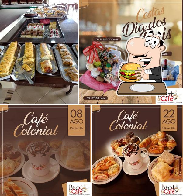 Consiga um hambúrguer no Brot&café