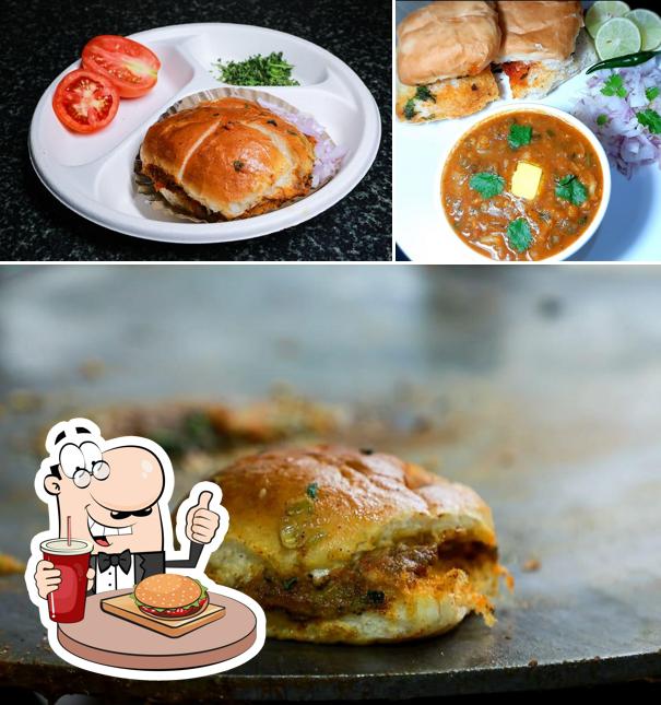 Order a burger at Balwant Pav Bhaji Centre