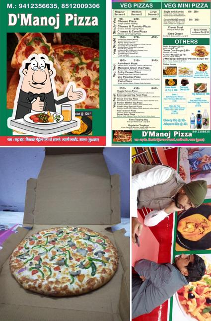Food at D'Manoj Pizza