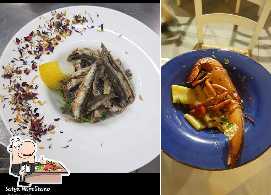 Order various seafood dishes available at Satya Ristorante e Pizzeria Napoli