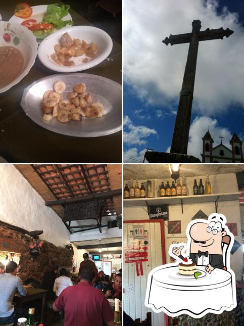 Restaurante Bem Ti Vi serve uma gama de pratos doces