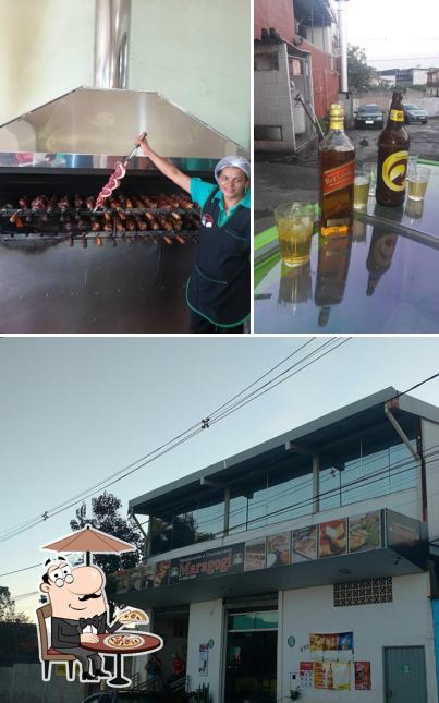 Entre diferentes coisas, exterior e cerveja podem ser encontrados no Restaurante Maragogi