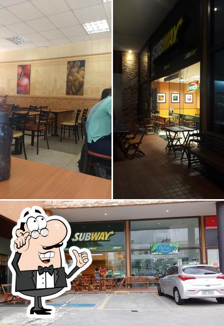 O interior do Subway