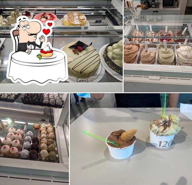 aMA Pasticceria Gelateria Italiana serve un'ampia gamma di dolci