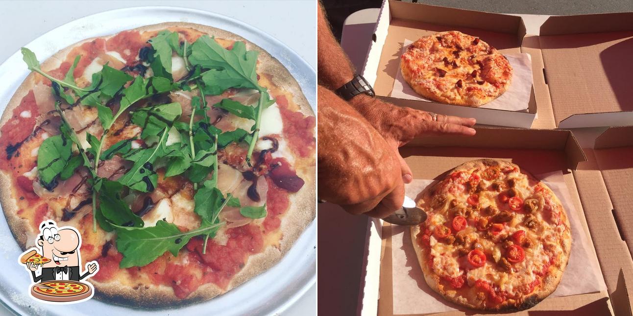 Get pizza at Inferno wood fired mobile pizza oven