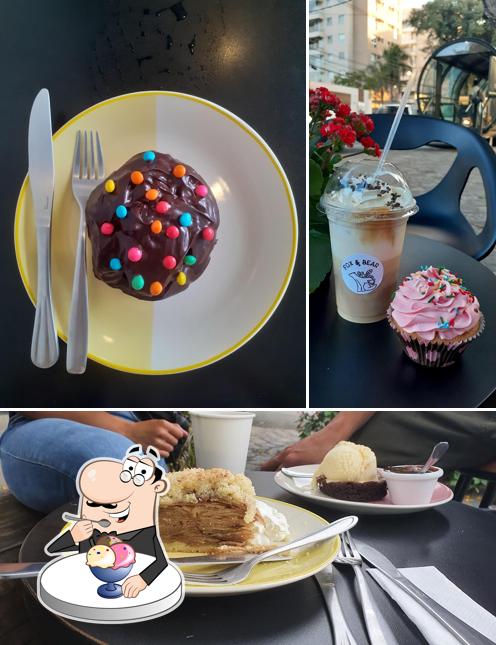 Fox & Bear Cafe provê uma variedade de pratos doces