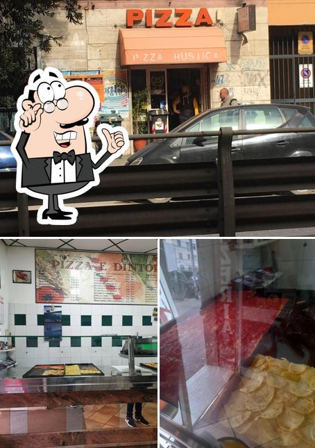 La foto della interni e cibo di Pizza Rustica