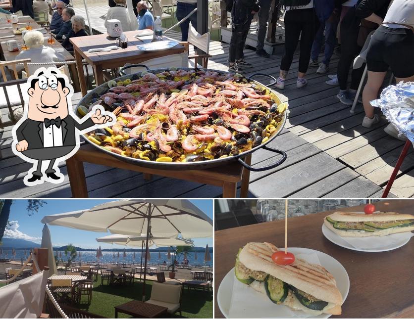 Questa è la foto che mostra la interni e cibo di Erno Beach