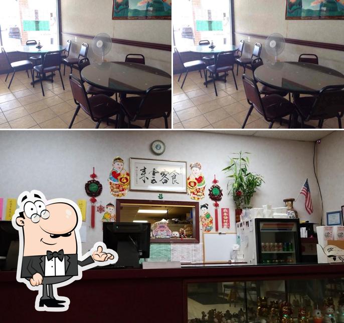 The interior of Lucky Wok Chinese Restaurant