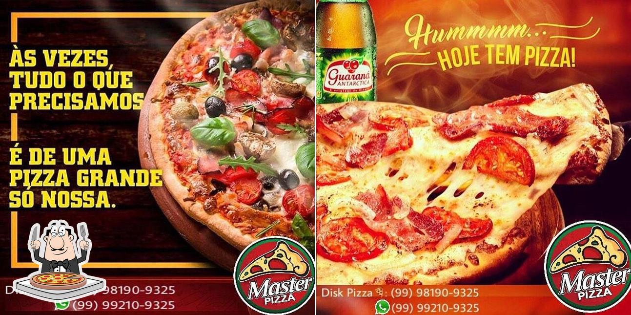 Peça diferentes tipos de pizza