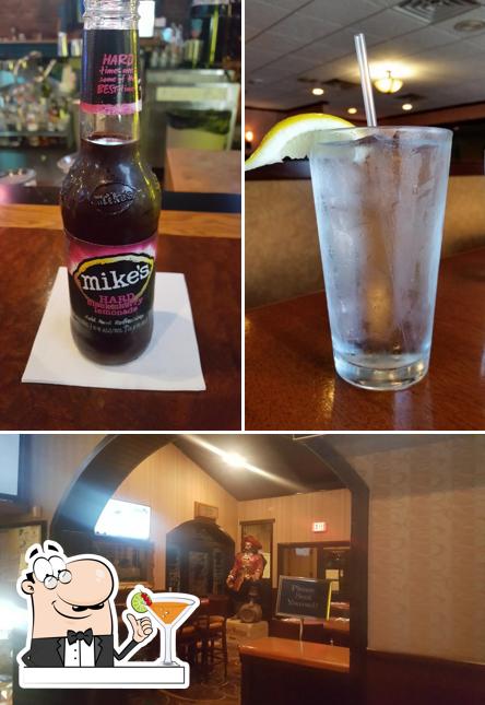 The picture of drink and interior at Gilligan’s Bar & Grill