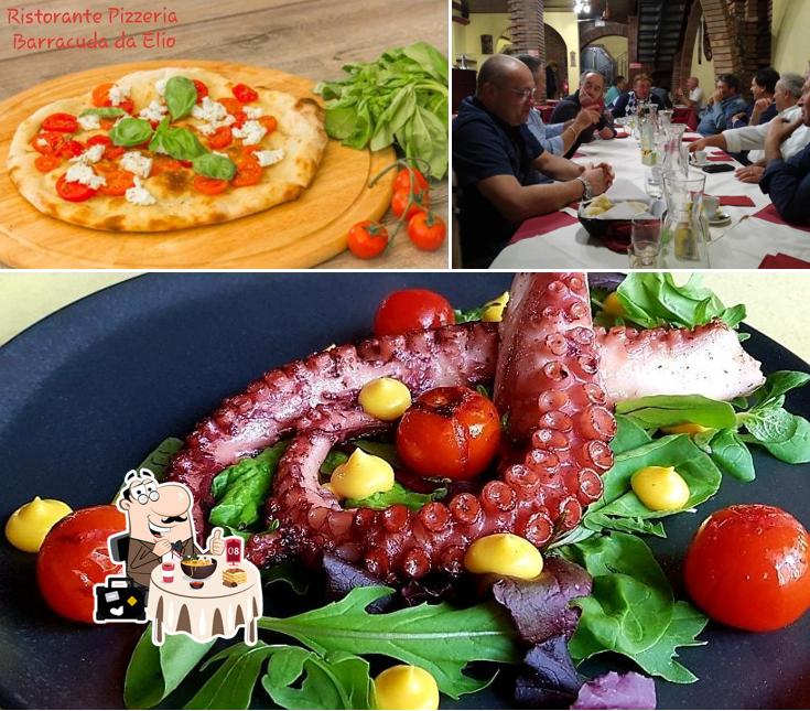 Dai un’occhiata alla immagine che presenta la cibo e tavolo da pranzo di Ristorante Pizzeria Barracuda da Elio