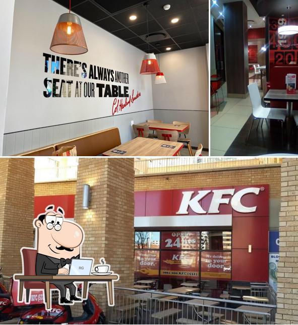 L'intérieur de KFC Hatfield