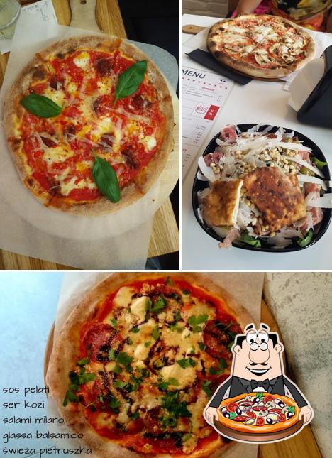 Elige una pizza en Czerwony Piec