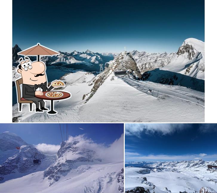 Schaut euch an, wie Matterhorn glacier paradise von außen aussieht