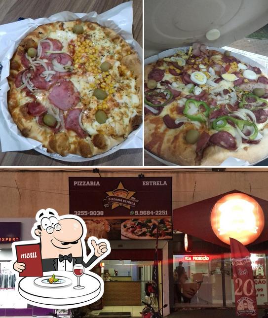 Comida em Pizzaria Estrela