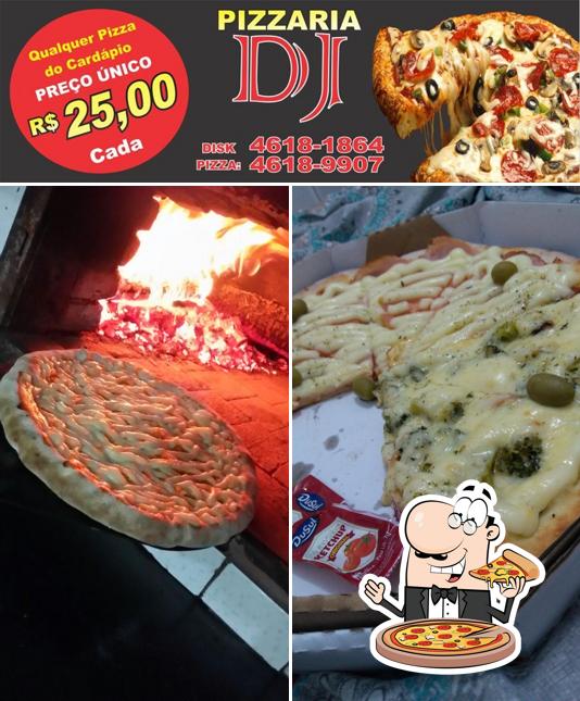 No Pizzaria DJ, você pode provar pizza