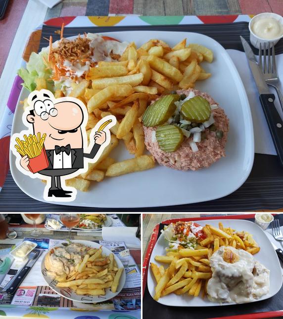 A Pause Salée et Sucrée vous pouvez commander des frites, des pommes frites