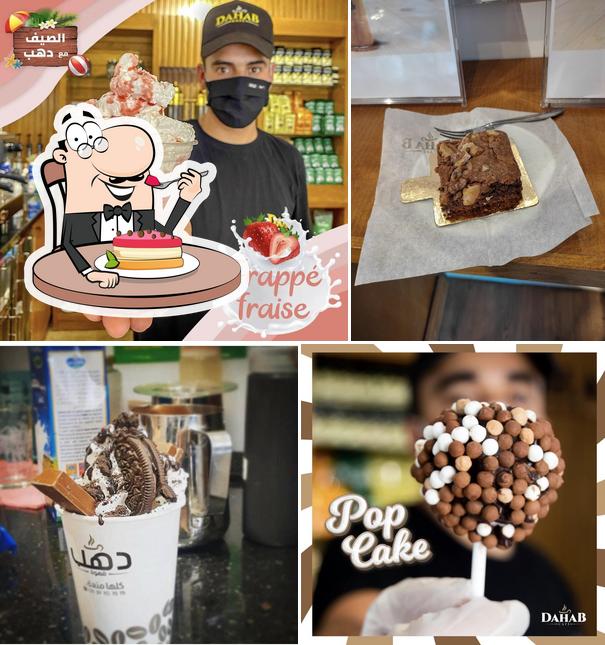 Dahab coffee shop Fes sert un nombre de plats sucrés