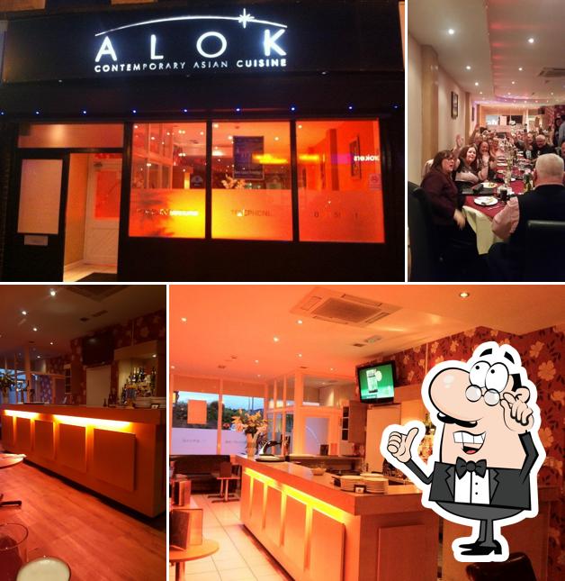 Take a seat at one of the tables at Alok Contemporary Asian Cuisine
