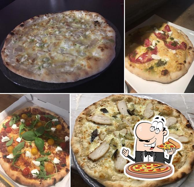 Try out pizza at Aux Menus Plaisirs