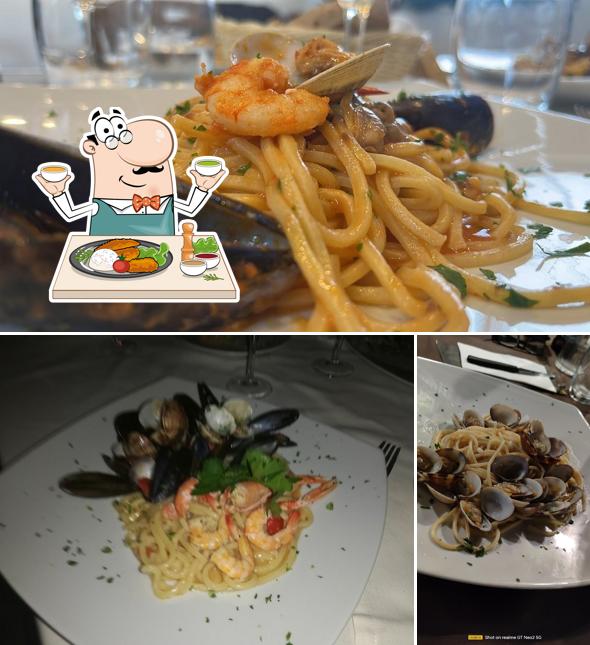 Spaghetti al BarLume - drink & food