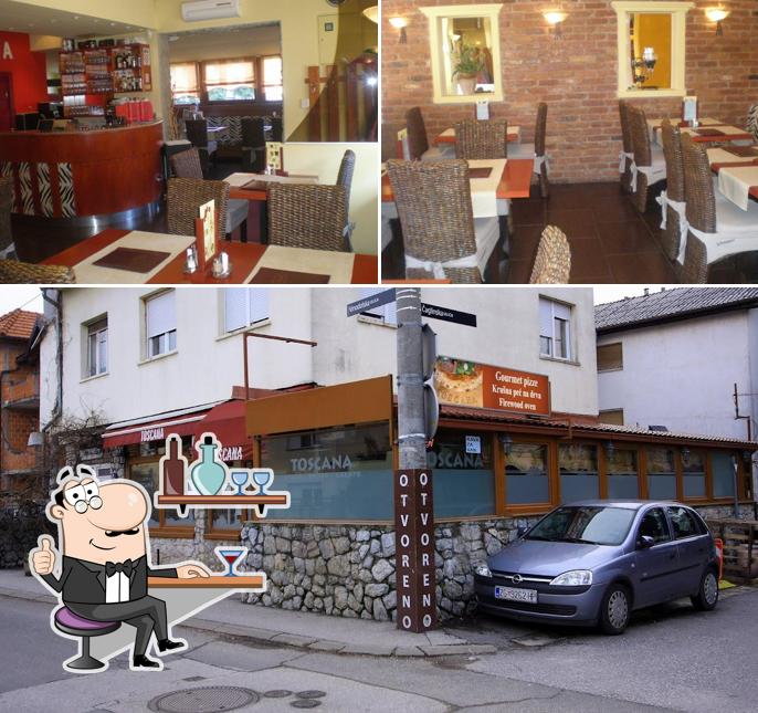 Dai un'occhiata agli interni di Pizzeria Toscana Zagreb