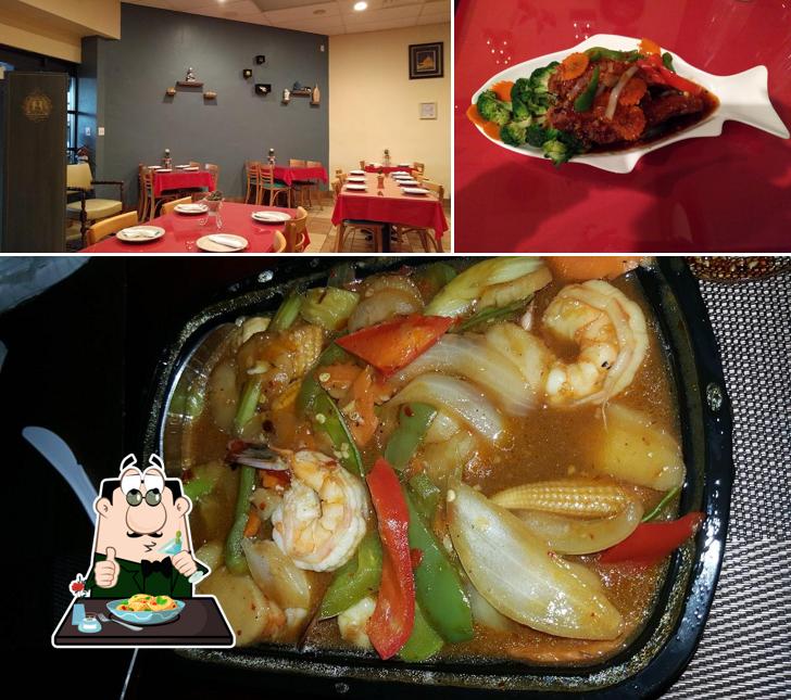 Take a look at the picture displaying food and interior at Thai Castle (Relocated to Thai Indy)