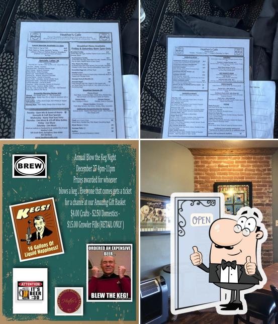 Heather's Cafe in Springboro Restaurant menu and reviews