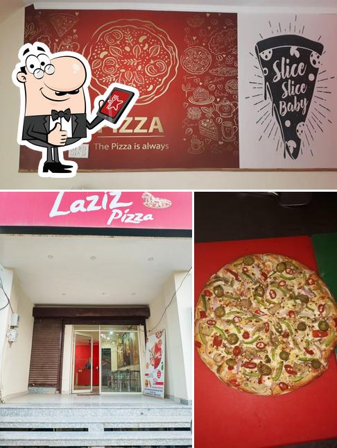 Look at the pic of Laziz pizza