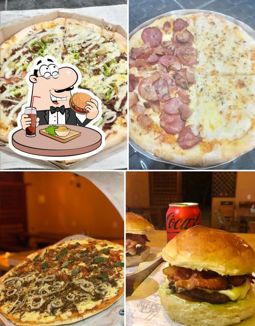 Hambúrguer em Pizzaria Santos