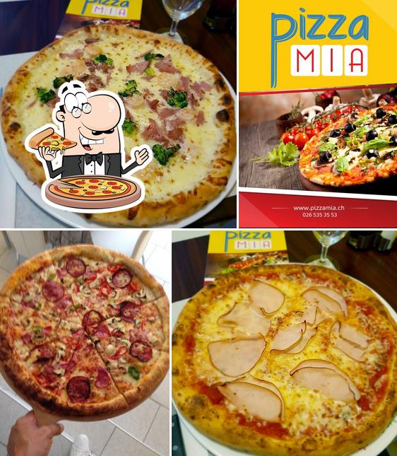 Try out pizza at Pizza Mia