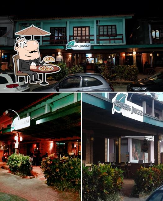 O exterior do GAROPABA PIZZARIA CAESARS A MELHOR PIZZA E FEITA AQUI!