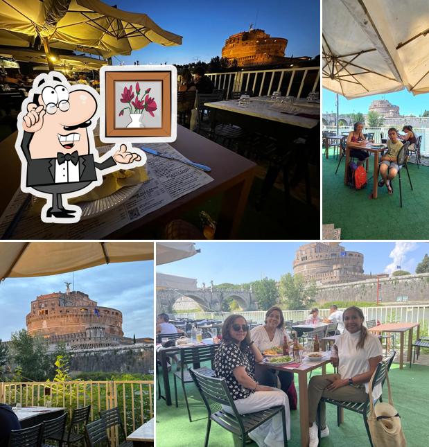 Gli interni di Terrazza Tevere