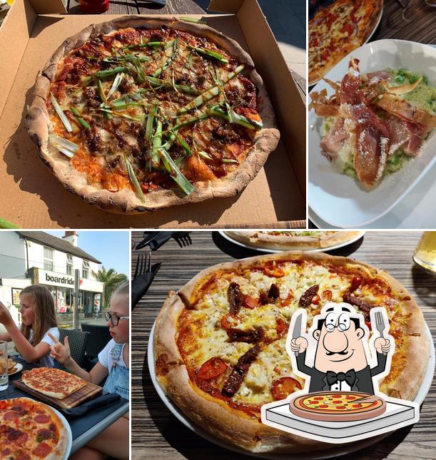 Get pizza at The Hub Abersoch
