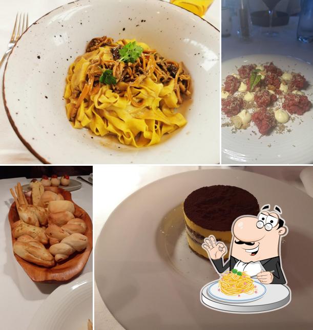 Spaghetti alla carbonara al Trattoria Alla Ruota